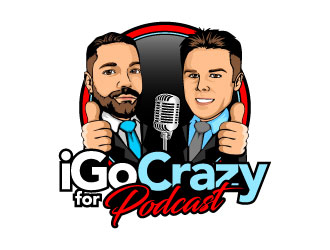 iGoCrazyFor Podcast logo design by daywalker
