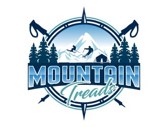 Mountain Treads logo design by Suvendu