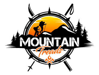Mountain Treads logo design by daywalker