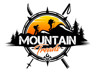 Mountain Treads logo design by daywalker
