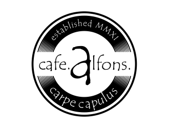 Cafe Alfons logo design by aura