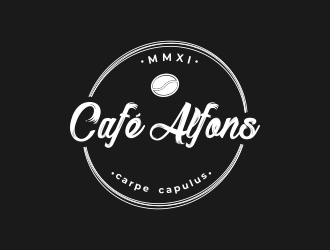 Cafe Alfons logo design by Galfine