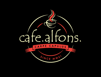 Cafe Alfons logo design by PRN123