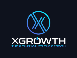 xGrowth logo design by Galfine