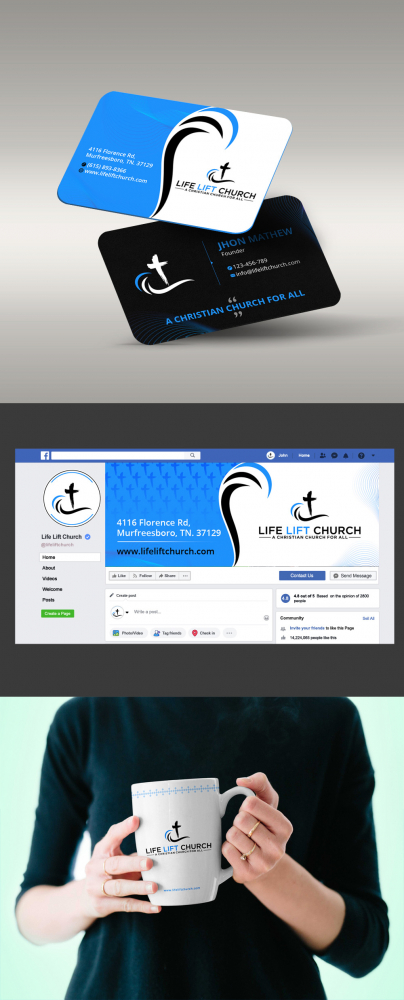 Life Lift Church logo design by DreamLogoDesign