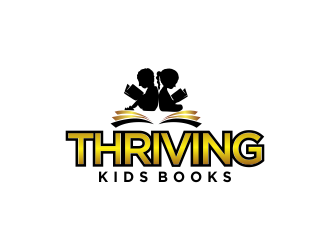 Thriving Kids Books logo design by oke2angconcept