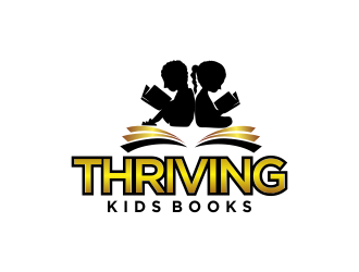 Thriving Kids Books logo design by oke2angconcept