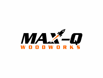 Max-Q Woodworks logo design by giphone