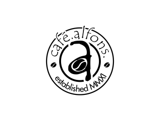 Cafe Alfons logo design by oke2angconcept