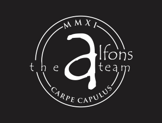 Cafe Alfons logo design by rokenrol