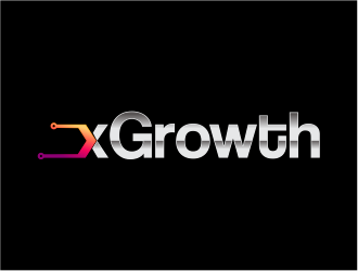 xGrowth logo design by up2date
