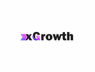 xGrowth logo design by up2date