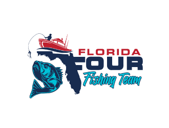 Florida Four Fishing Team logo design by nona