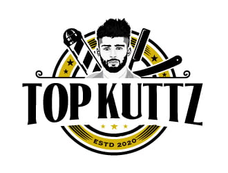 TOP KUTTZ logo design by AamirKhan