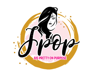 JPOP Jus Pretty On Purpose  logo design by AamirKhan