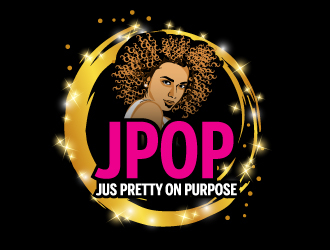 JPOP Jus Pretty On Purpose  logo design by AamirKhan