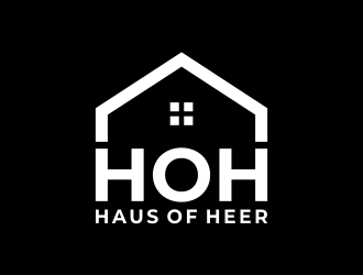 Haus of Heer also known as HOH (short form) logo design by creator_studios
