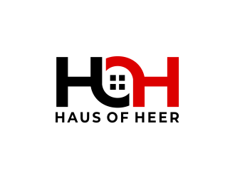 Haus of Heer also known as HOH (short form) logo design by creator_studios