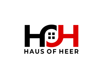 Haus of Heer also known as HOH (short form) logo design by creator_studios