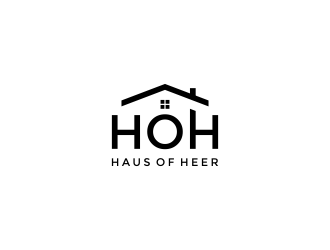 Haus of Heer also known as HOH (short form) logo design by haidar