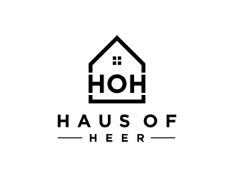 Haus of Heer also known as HOH (short form) logo design by haidar