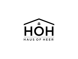 Haus of Heer also known as HOH (short form) logo design by haidar