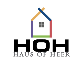 Haus of Heer also known as HOH (short form) logo design by AamirKhan