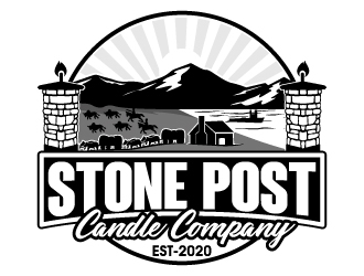 Stone Post Candle Company  logo design by dasigns