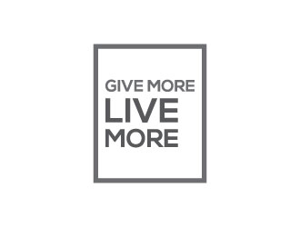 Give more LIVE MORE logo design by aryamaity