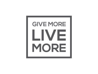 Give more LIVE MORE logo design by aryamaity