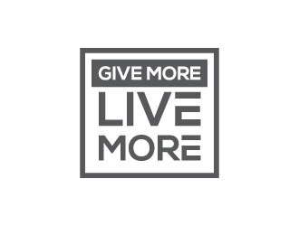 Give more LIVE MORE logo design by aryamaity