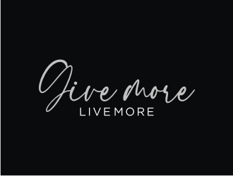 Give more LIVE MORE logo design by ora_creative