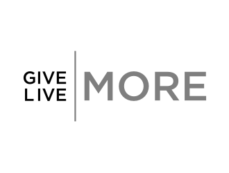 Give more LIVE MORE logo design by puthreeone