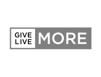 Give more LIVE MORE logo design by puthreeone
