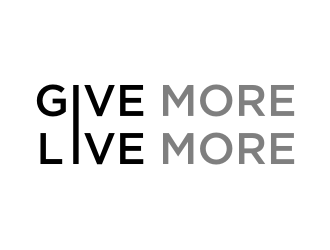 Give more LIVE MORE logo design by puthreeone
