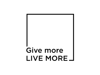 Give more LIVE MORE logo design by nurul_rizkon