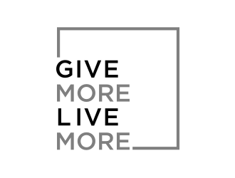Give more LIVE MORE logo design by puthreeone