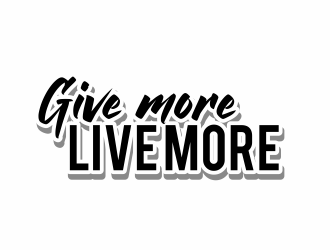 Give more LIVE MORE logo design by serprimero