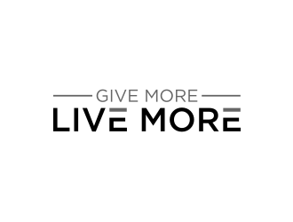 Give more LIVE MORE logo design by vostre