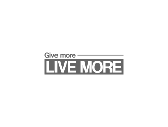 Give more LIVE MORE logo design by RIANW