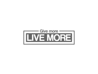 Give more LIVE MORE logo design by RIANW
