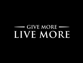 Give more LIVE MORE logo design by GassPoll
