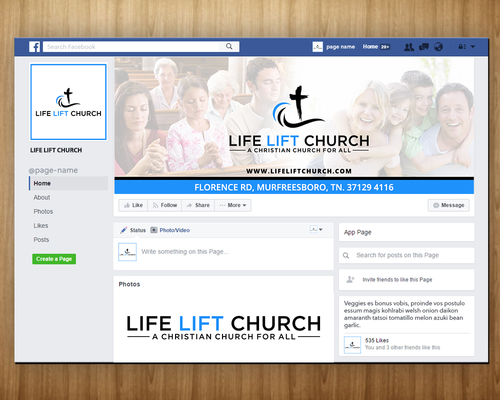 Life Lift Church logo design by MastersDesigns
