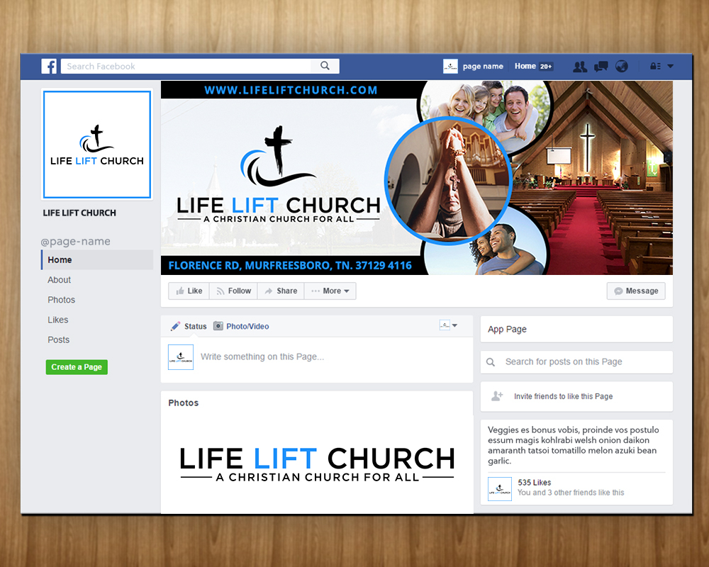 Life Lift Church logo design by MastersDesigns
