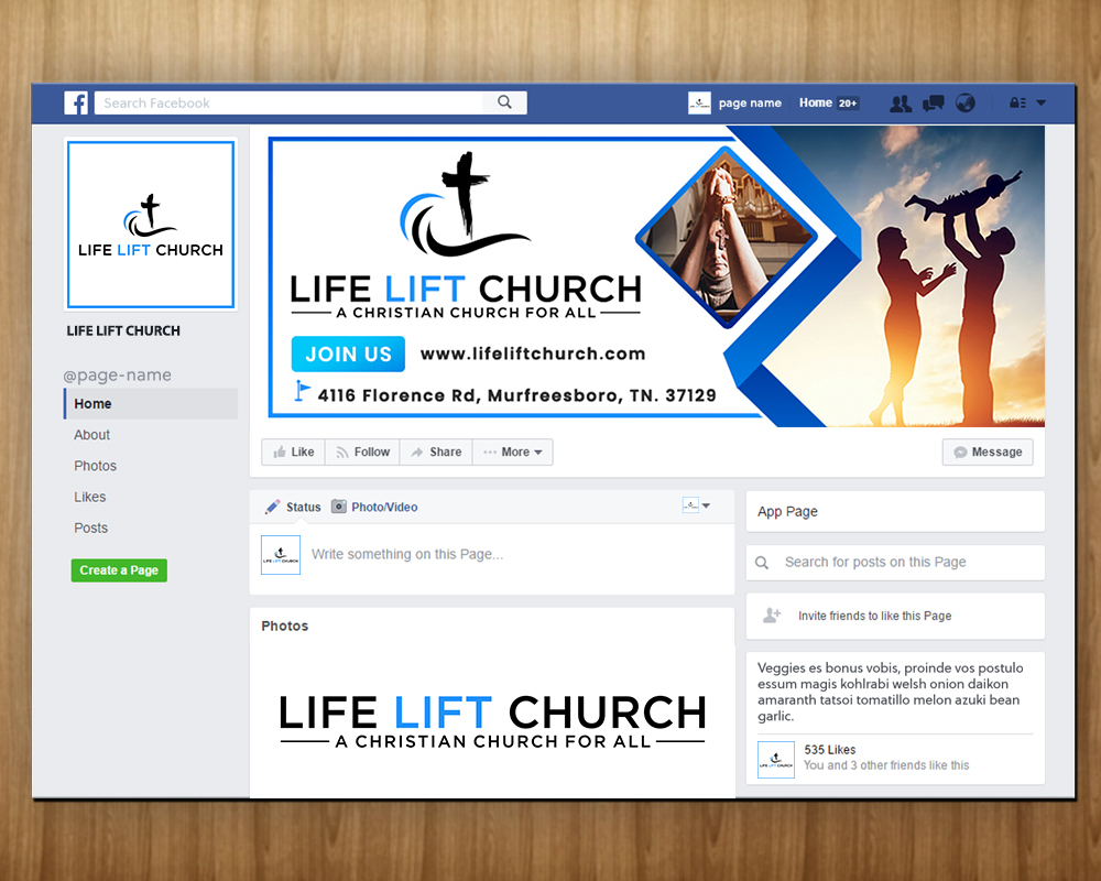 Life Lift Church logo design by MastersDesigns