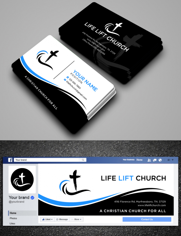 Life Lift Church logo design by labo