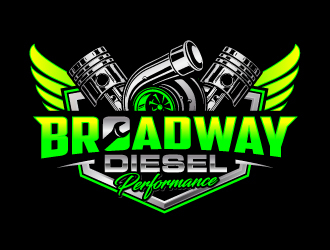 Broadway Diesel Performance logo design by jaize