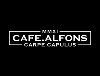 Cafe Alfons logo design by lexipej