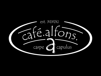 Cafe Alfons logo design by Gopil