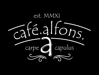 Cafe Alfons logo design by Gopil